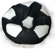 Sedací vak čierno biela futbalová lopta TiaHome