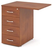 Kontajner Impress 4-zásuvkový - k stolu Impress (73 cm), javor