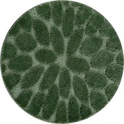 Kúpeľňový koberček SUPREME STONES kamienky, zelený kruh