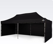 BRIMO Rozkladací altánok 3x6m - s 3 stenami - Čierna 7