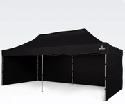 BRIMO Rozkladací altánok 3x6m - s 3 stenami - Čierna 7