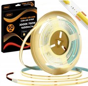 BERGE LED pásik COB Neon 12V - 528D - 15W/m - IP20 - 1650lm - 50m - teplá farba