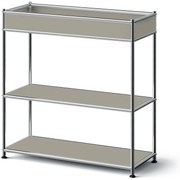 Kovová konzola »CN3 Slim Line« s poličkou, svetlosivá