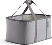 Sivý látkový skladací kôš na bielizeň 35 l Duo – Joseph Joseph