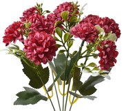 Dekorácia umelá kvetina s červenými kvetmi - 15*8*30 cm