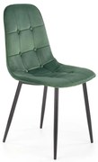 Jedálna stolička KINDREL 1 ks tmavozelená
