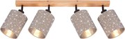 Briloner 2078-041 - Bodové svietidlo SPOTLIGHT 4xE27/25W/230V béžová