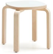 Detská stolička VIDE, laminát - biela, výška 350 mm