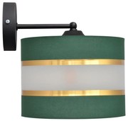 Helam Nástenná lampa HELEN 1xE27/60W/230V zelená/zlatá HE1543