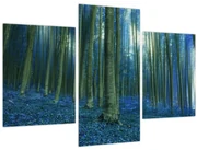 Obraz - Modrý les (90x60 cm)