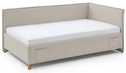 Béžová detská posteľ s úložným priestorom 120x200 cm Fun – Meise Möbel