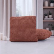 Super strečové poťahy RUBINIA tehlová obliečky na vankúšiky 2 ks (40 x 40 cm)