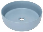 Umývadlo na dosku SAT Infinitio 39x39 cm tmavě modrá mat bez otvoru pre batériu, bez prepadu SATINF3939DBLM