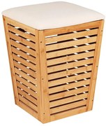 WENKO 25143100 - Kôš na bielizeň BAMBUSA 40x56 cm hnedý