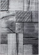 DOPREDAJ: 80x150 cm Kusový koberec Parma 9260 black, 80x150, šedá, chodba / predsieň, Ayyildiz