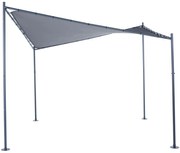 Livarno home Prístrešok Butterfly, 3,5 x 3,5 m, antracitová (100346031)