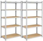 Súprava 2 úložných políc 100x200x50 cm  GLR050E02