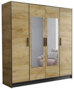 Skriňa Roj 4D 207 craft zlatý