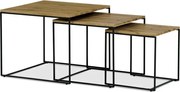 Sada 3 konferenčných stolíkov AF-3008 OAK