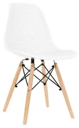 Bestent Jedálenská stolička škandinávsky štýl White Grid