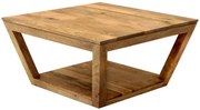 furniture-nabytek.cz - Konferenčný stôl s úložným priestorom z dreva manga 80x40x80