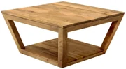 furniture-nabytek.cz - Konferenčný stôl s úložným priestorom z dreva manga 80x40x80