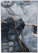 Koberec CRYSTAL PRINT sivý / čierny