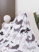 Baránková deka mikroplyš 220 × 200 cm – Psíky