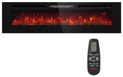 Klarstein Galeras 178, elektrický nástenný krb, 1800 W, LED
