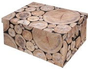 Úložný box s vekom Wood, guliače