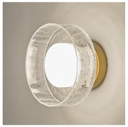 LED Nástenné svietidlo LED/8W/230V 3000K zlatá/číra