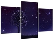 Obraz - Noc zachytená ilustrácou (90x60 cm)