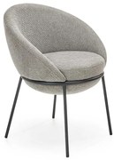 Stolička K482 tkanina/kov popol 61x59x78