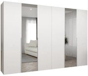 Skriňa Alicante II 300 biela/strieborný