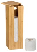 Bambusový zásobník na toaletný papier s vekom RelaxDays RD10048527