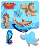 Lucy&Leo drevené puzzle Ocean and Sea Animals