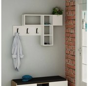 Nástenný vešiak GAME 61x99,5 cm biela