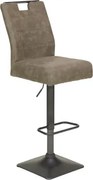 Barová stolička Jill, šedo-hnedá látka%