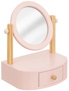 Detský toaletný stolík so zrkadlom Chary, 22x28 cm, ružová