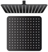 Sapho Sapho, Hlavová sprcha, 300x300x60mm, čierna matná/nerez, SL101