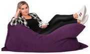 Sedací vak vankúš fialový semišový EMI