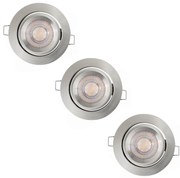 Ledvance - SADA 3× LED stmievateľných podhľadových svietidiel SIMPLE LED/4,9W/230V