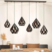 Eglo 43846 - Luster na lanku CARLTON 6xE27/40W/230V