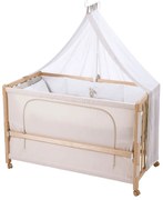 roba Detská postieľka Room Bed, 60 x 120 cm (medvedík so srdiečkom, prírodná) (100341028)