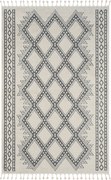 My Flair, Kusový koberec Moroccan Delight weiß, 200x290, čiernobiela, obývacia izba