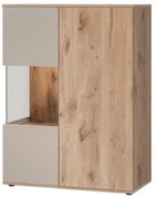 Vitrína Catalis WSN (dub vikingský + kašmír) (s osvetlením). Vlastná spoľahlivá doprava až k Vám domov. 1119987