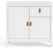 Biela nízka komoda 82x80 cm Madrid – Tvilum