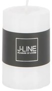 Biela sviečka White valec S - Ø 5 * 7,5 cm / 18h