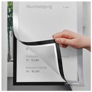 Samolepiaci rámček Magnetoplan Magnetofix A4 - 2 ks, strieborná