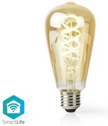 Nedis WIFILRT10ST64- stmievateľná LED žiarovka ST64 E27/4,9W/230V Wi-Fi 1800-6500K